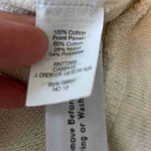 J. Crew 100% Cotton OVERSIZED Textured Sweatshirt SIZE S - Picture 8 of 9